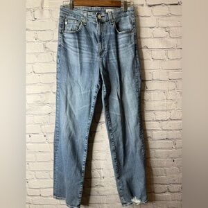 AG Adriano Goldschmied Light Blue Relaxed Alexxis straight Jeans 29